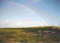 Watch rainbows over the lagoon